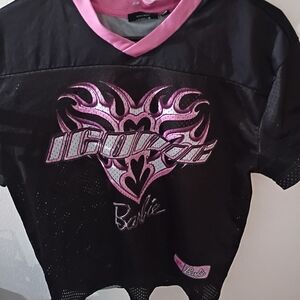 Barbie Black and Pink Kids Shirt